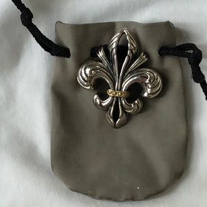 Lagos Fleur de Lis Brooch with Lagos stamp